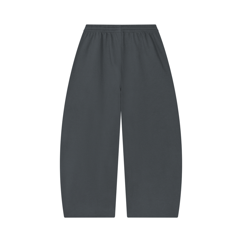 RISENRETRO x Unisex Waffle Barrel Leg Pants