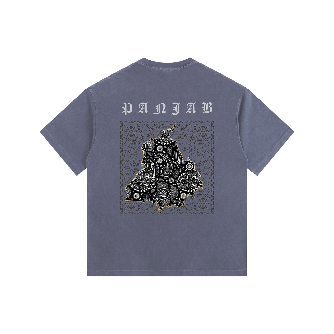 PANJAB X BANDANA PAISLEY Vintage Washed Oversized Cotton T-Shirt