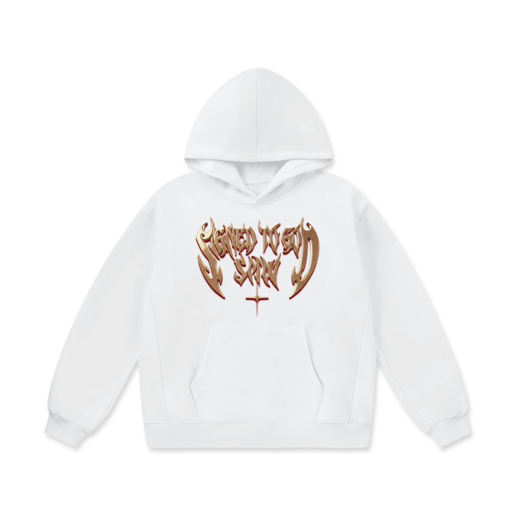 SIGNED TO GOD | PLUS SIZE | Oversize Heavyweight Fleece Hoodie