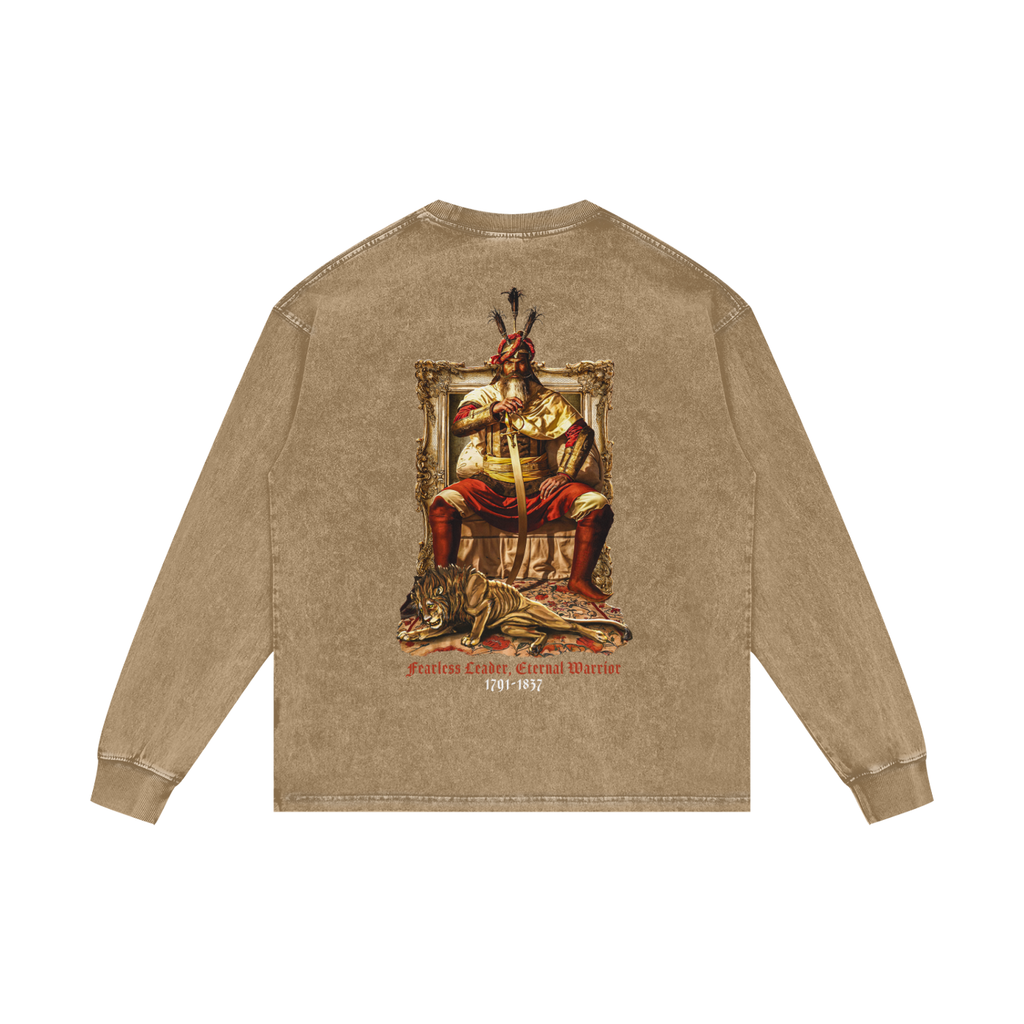 Hari Singh Nalwa | RisenRetro | Acid Wash Oversize Long Sleeve T-Shirt