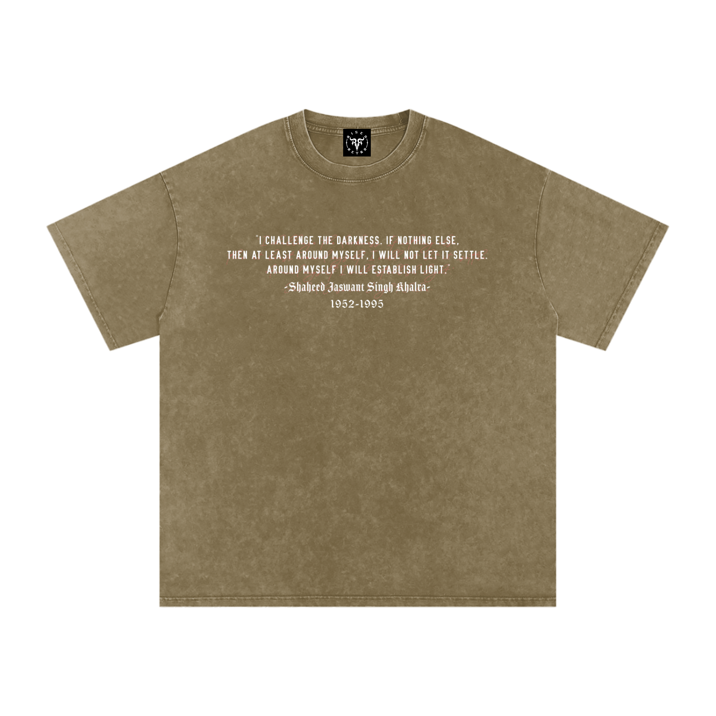 JASWANT SINGH KHALRA x RisenRetro Washed Oversized T-Shirt
