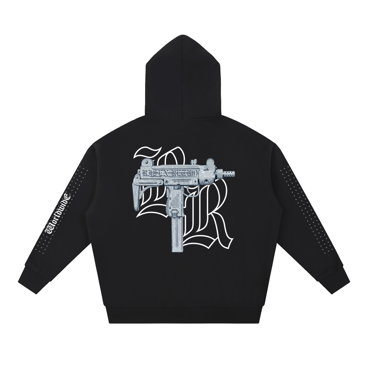 UZI ICEDOUT X DESIGNER X RisenRetro Essential Heavyweight Hoodie