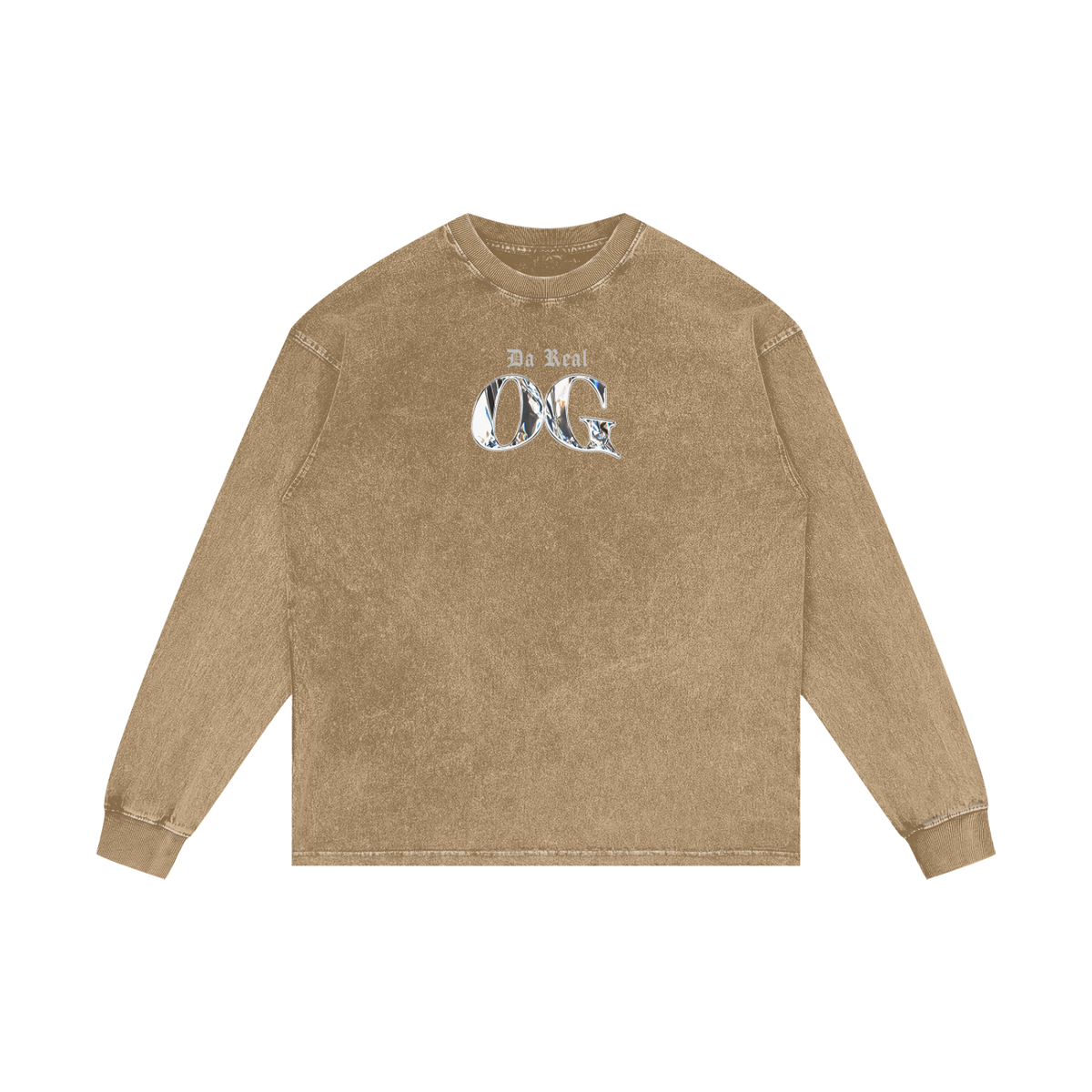 DA REAL OG | RISENRETRO | Acid Wash Oversize Long Sleeve T-Shirt