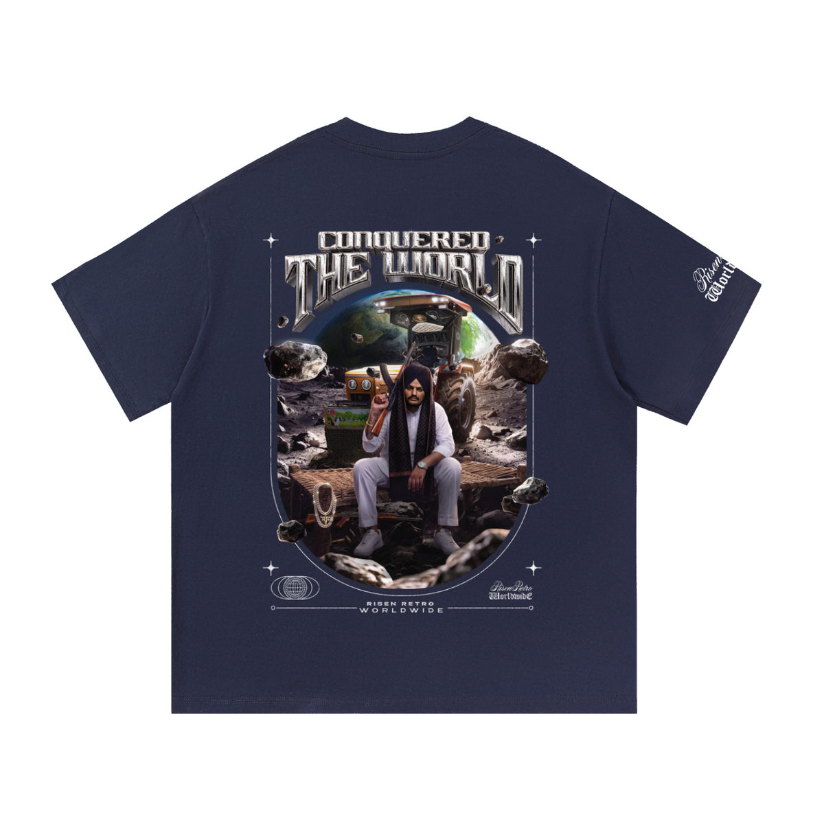 CONQUERED THE WORLD |  Essential Cotton T-Shirt | Sidhu Moose Wala