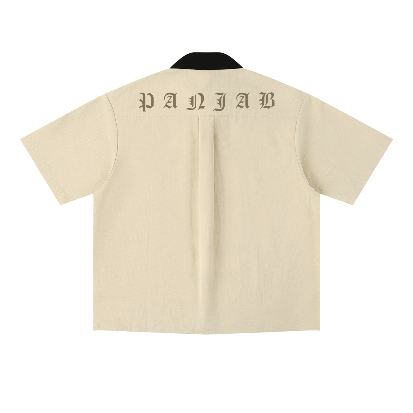 PANJAB COUTURE Apricot X Risen Retro Unisex Color Block Short Sleeve Shirt
