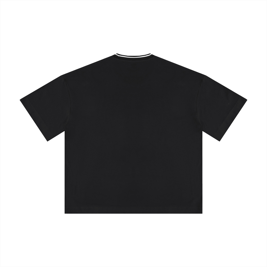 RAW RICH RARE X Risen Retro Unisex Boxy Ribbed T-Shirt