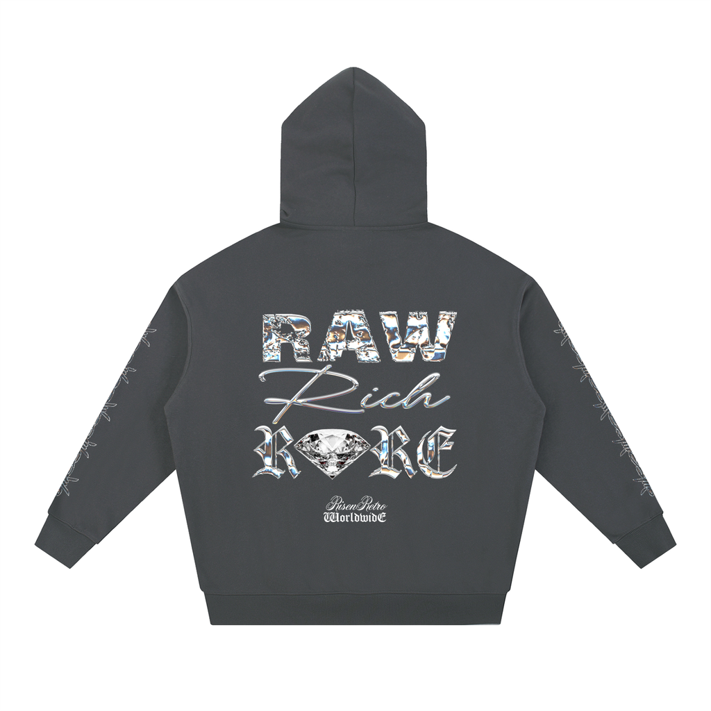 Raw Rich Rare X RisenRetro Essential Heavyweight Hoodie
