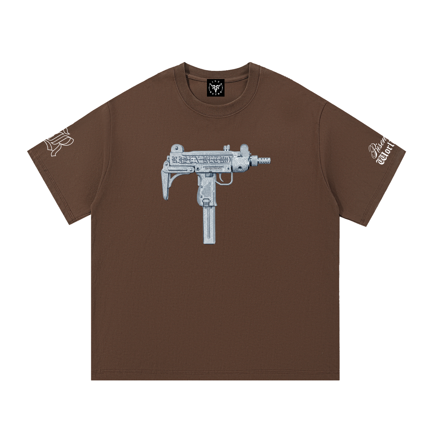 UZI ICEDOUT RisenRetro Essential Regular Cotton T-Shirt