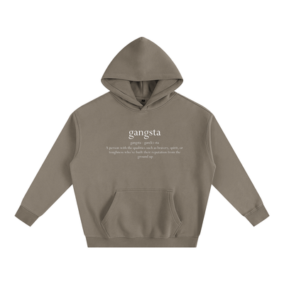 Gangsta Oversize Fleeced Hoodie