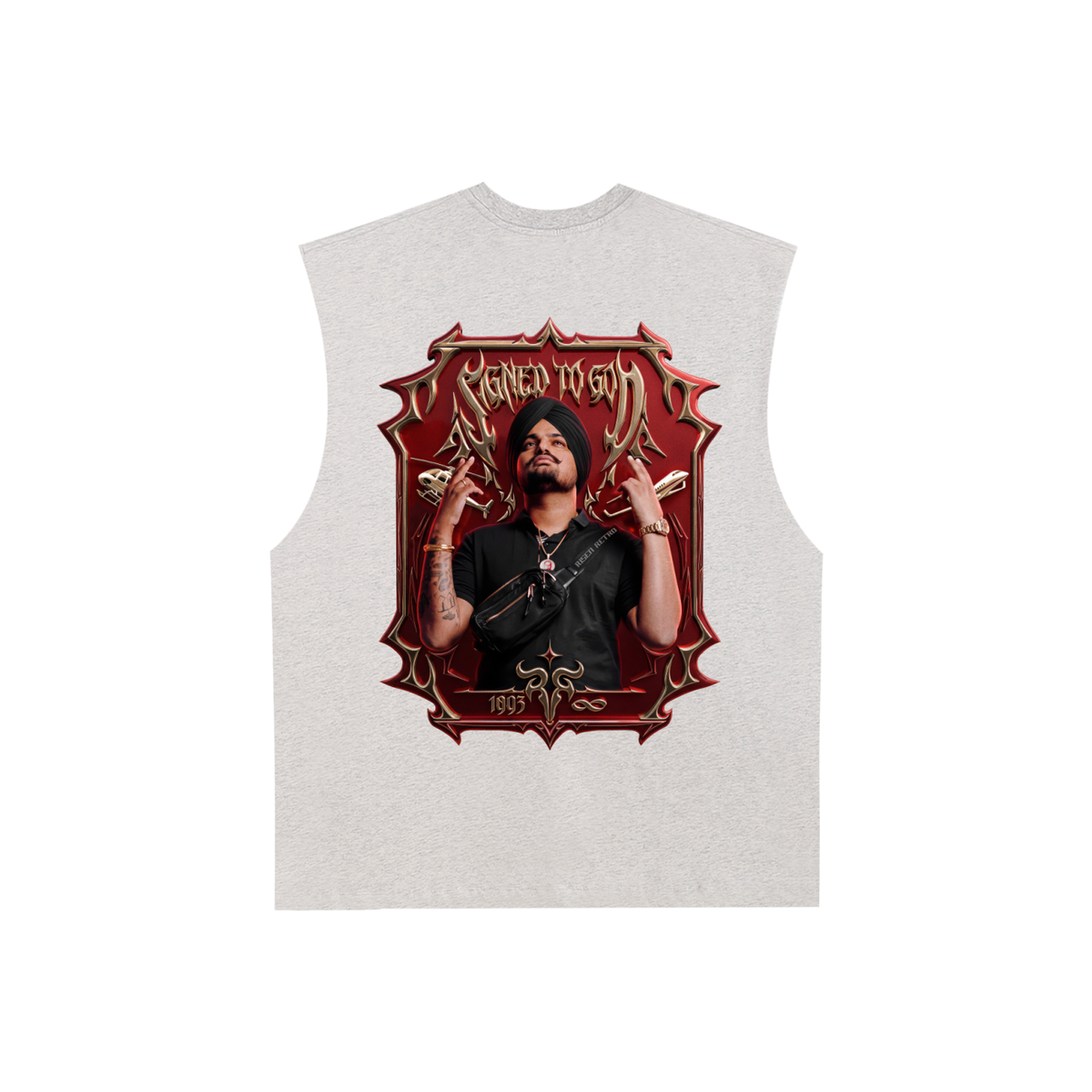SIGNED TO GOD | RISENRETRO | Raw Edge Cotton Tank Top
