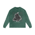 Panjab Bandana Flash V4 | RISENRETRO | Acid Wash Oversize Long Sleeve T-Shirt
