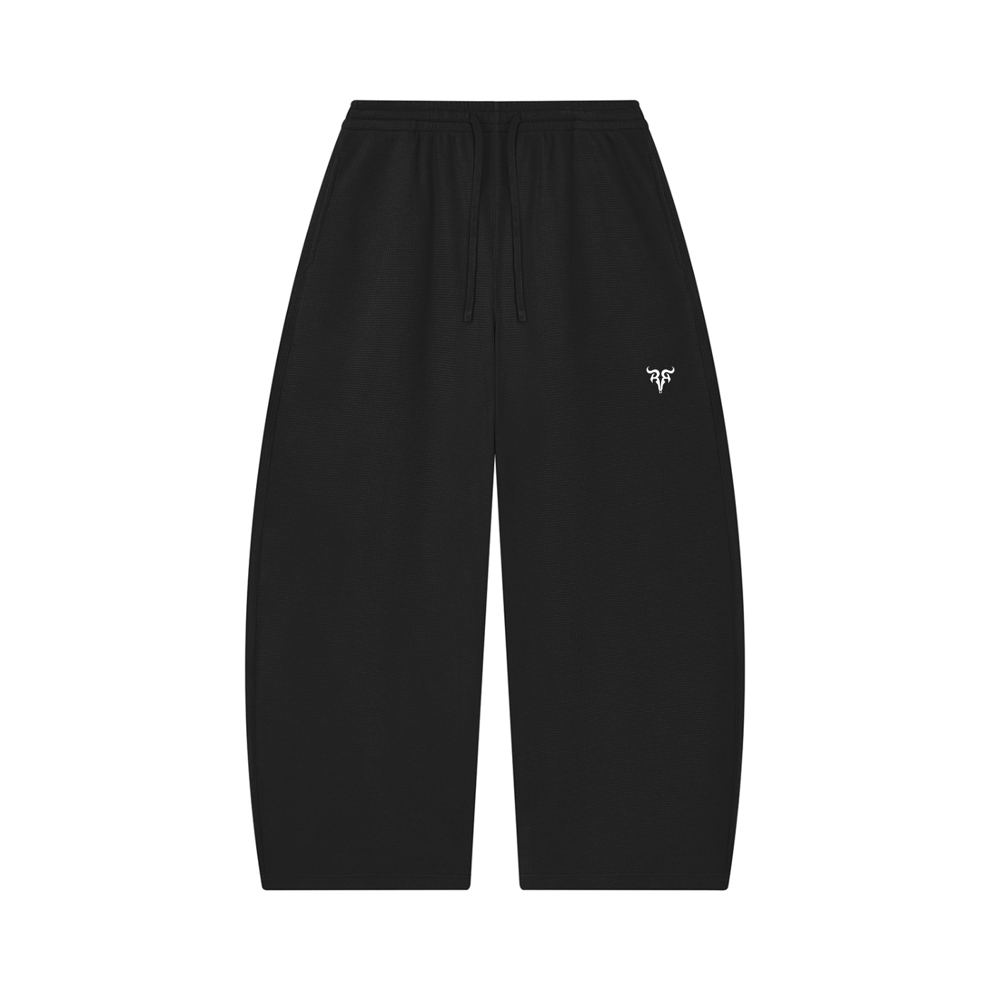 RISENRETRO x Unisex Waffle Barrel Leg Pants