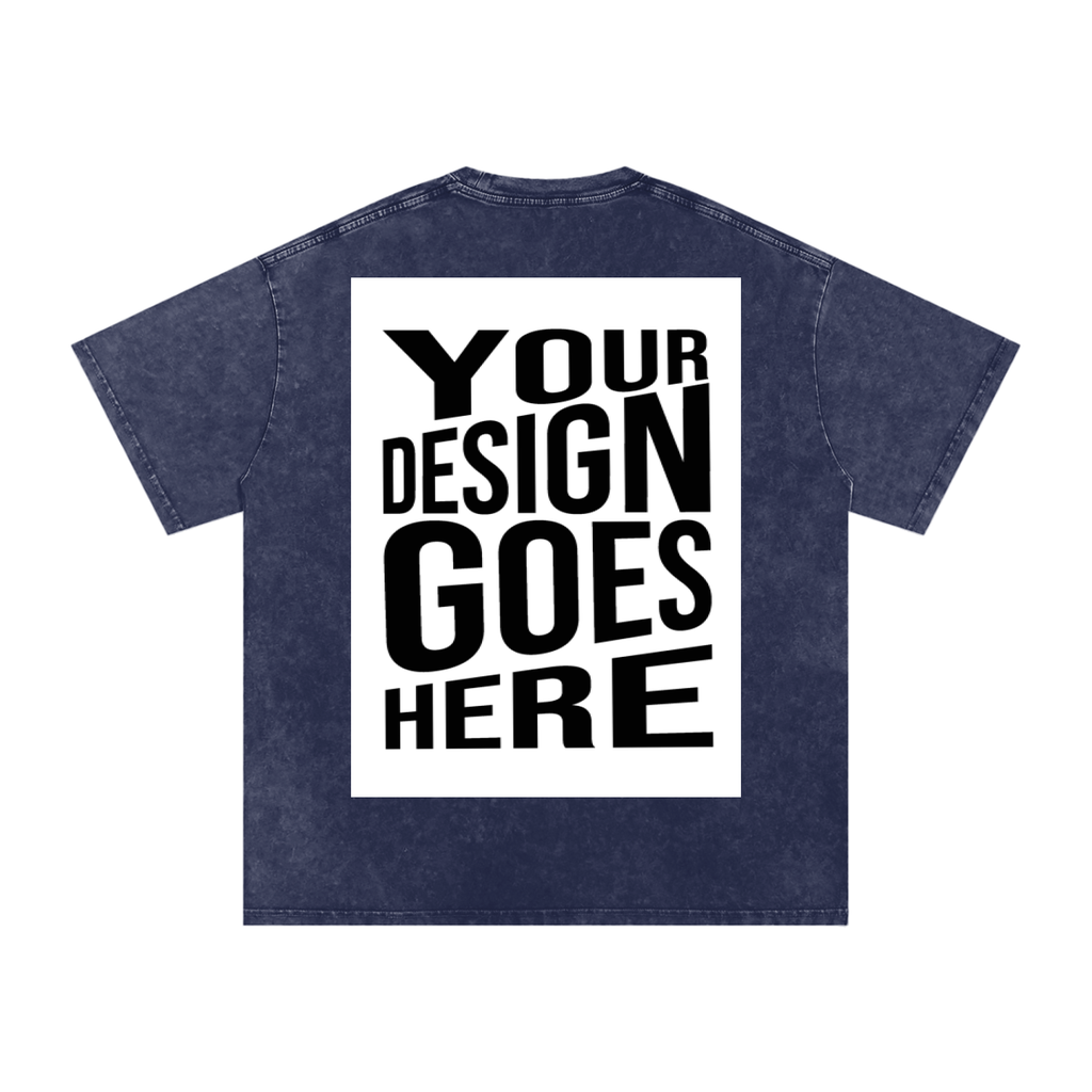 CUSTOM ORDER X RisenRetro Snow Washed Oversized Cotton T-Shirt