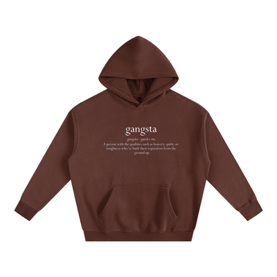 Gangsta Oversize Fleeced Hoodie