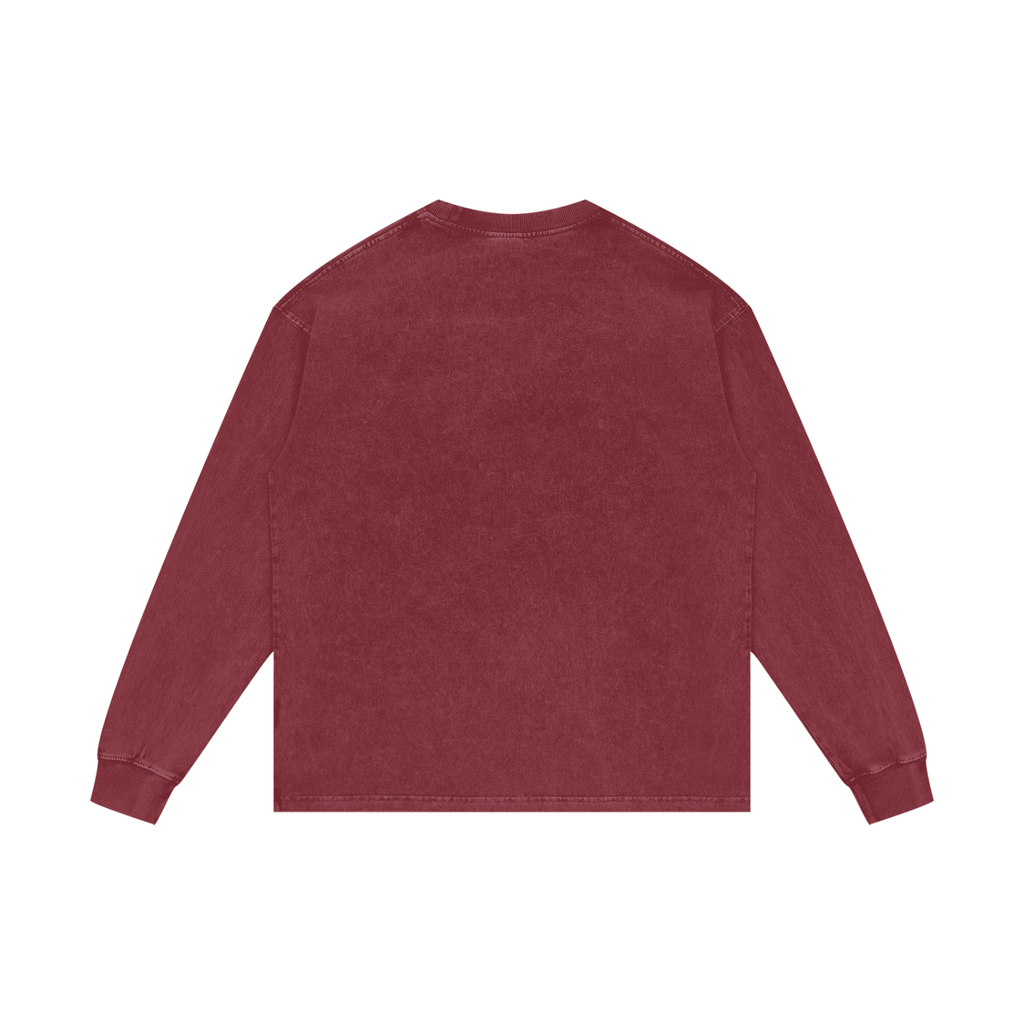 VVS Culture X RisenRetro Acid Wash Oversize Long Sleeve T-Shirt