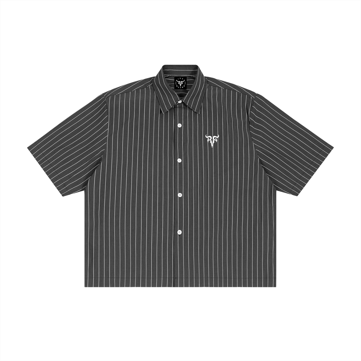 PANJAB BANDANA x Risen Retro Unisex Striped Boxy Button-Up Shirt