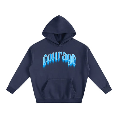 Courage Over Comfort X Risen Retro Oversize Fleeced Hoodie
