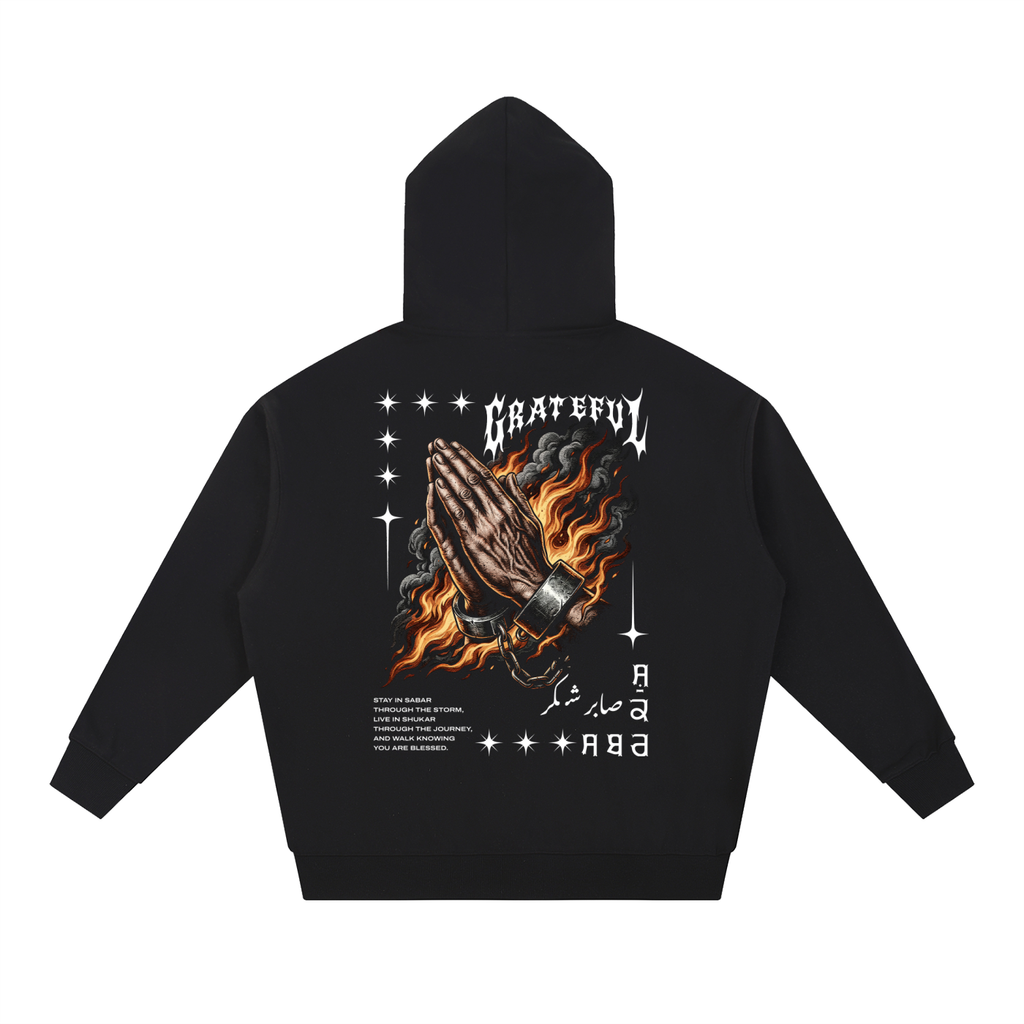 Grateful Sabar Shukar X Risen Retro Essential Heavyweight Hoodie
