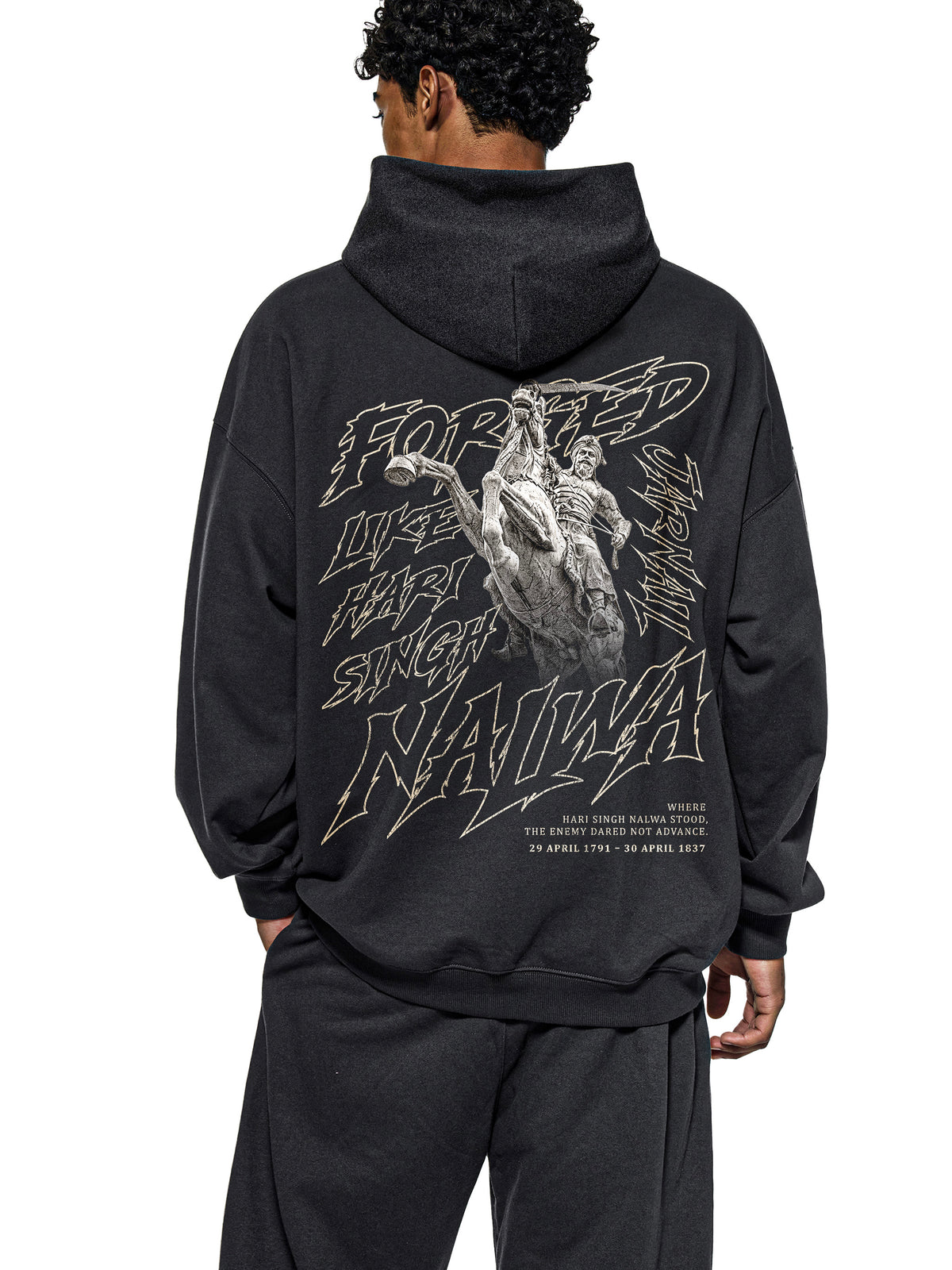 Forged Like Nalwa | Essential Heavyweight Hoodie | RisenRetro