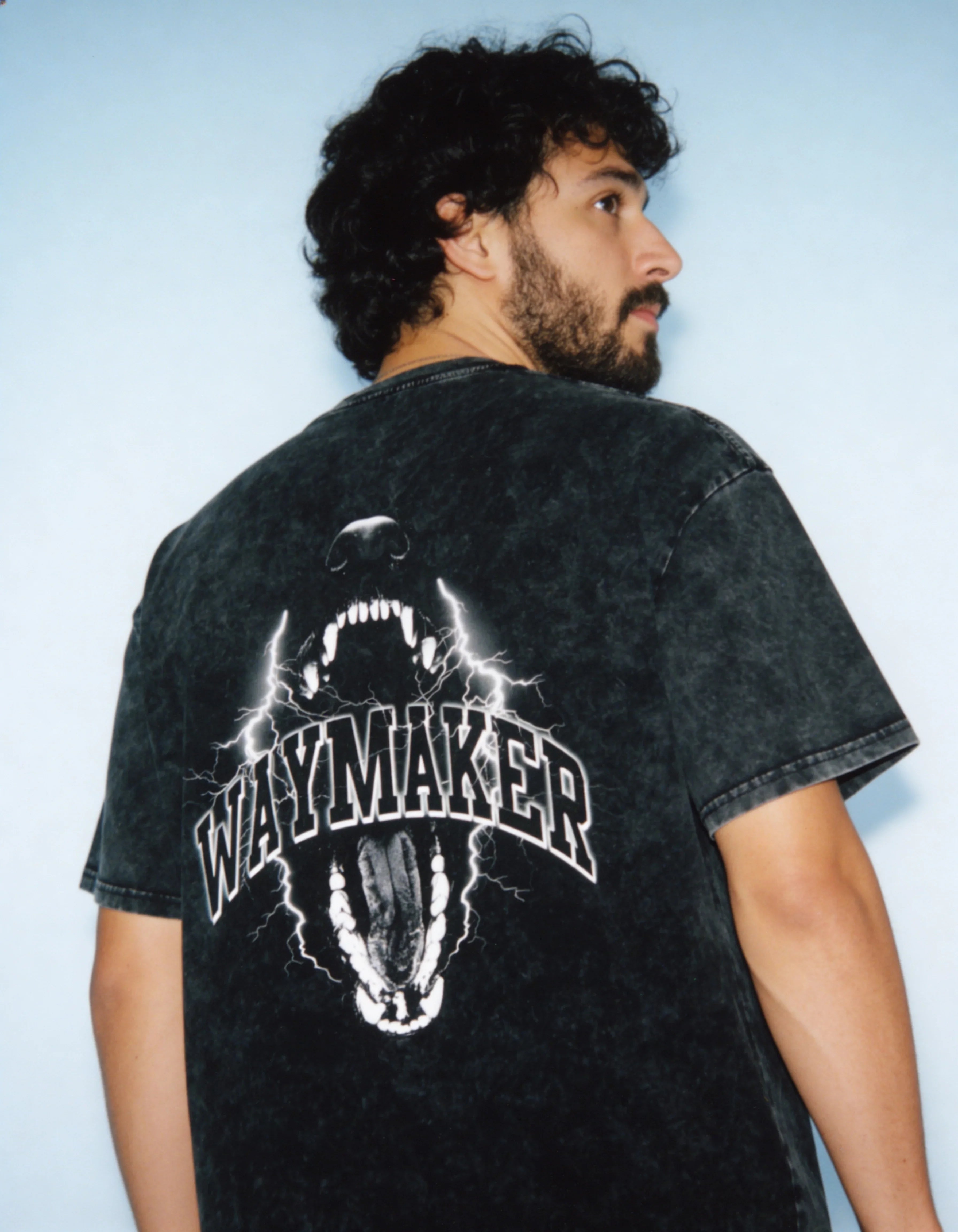 T-shirt oversize en coton délavé à la neige WayMaker