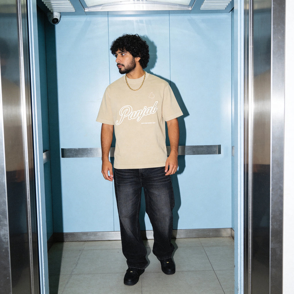 Panjab Vintage Wash Drop Shoulder T-shirt