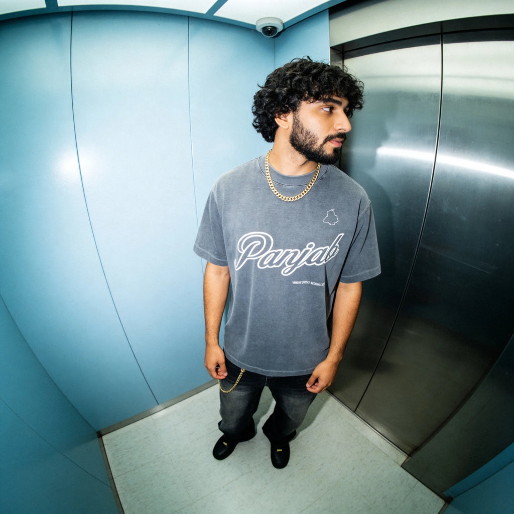 Panjab Vintage Wash Drop Shoulder T-shirt