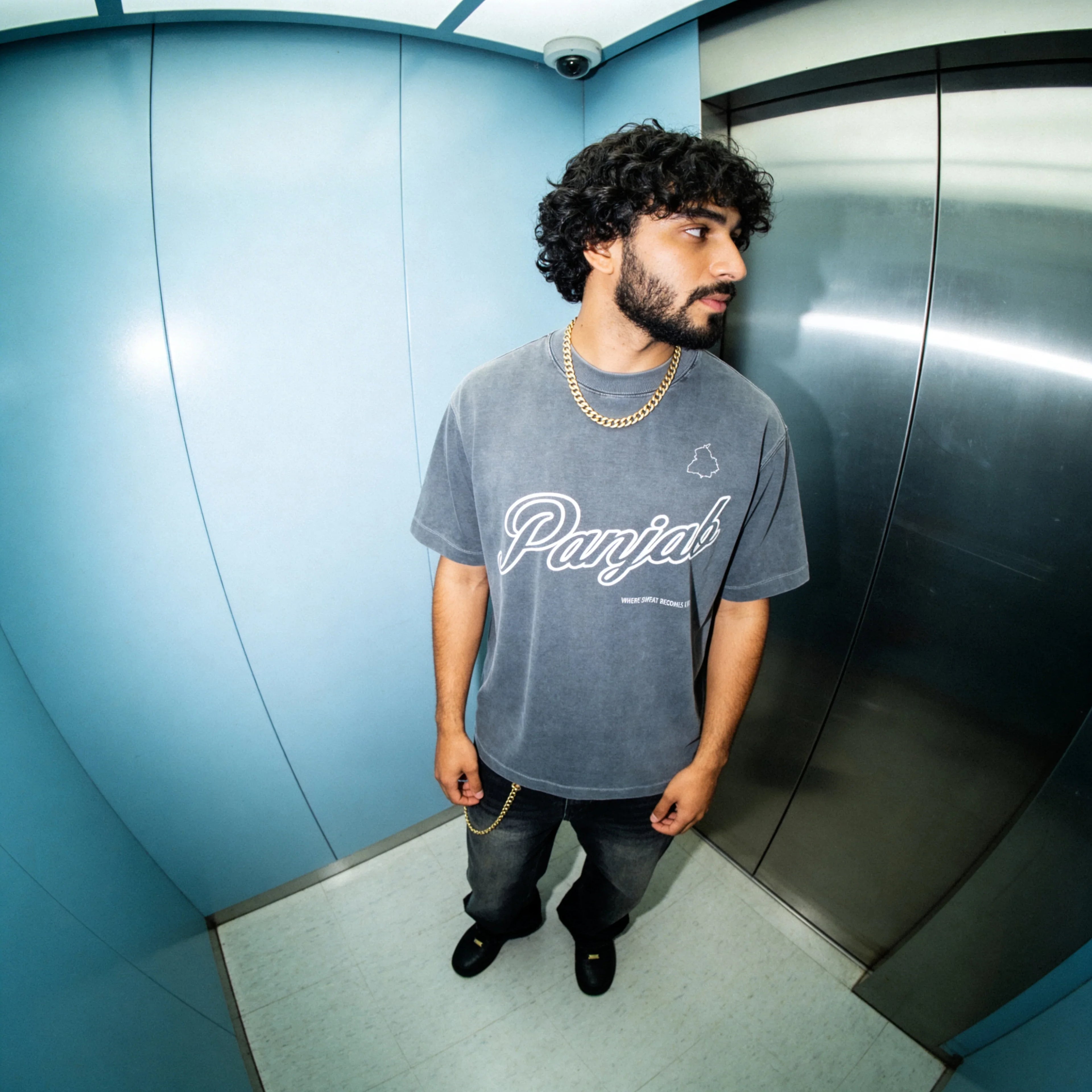 T-shirt à épaules tombantes Panjab Vintage Wash