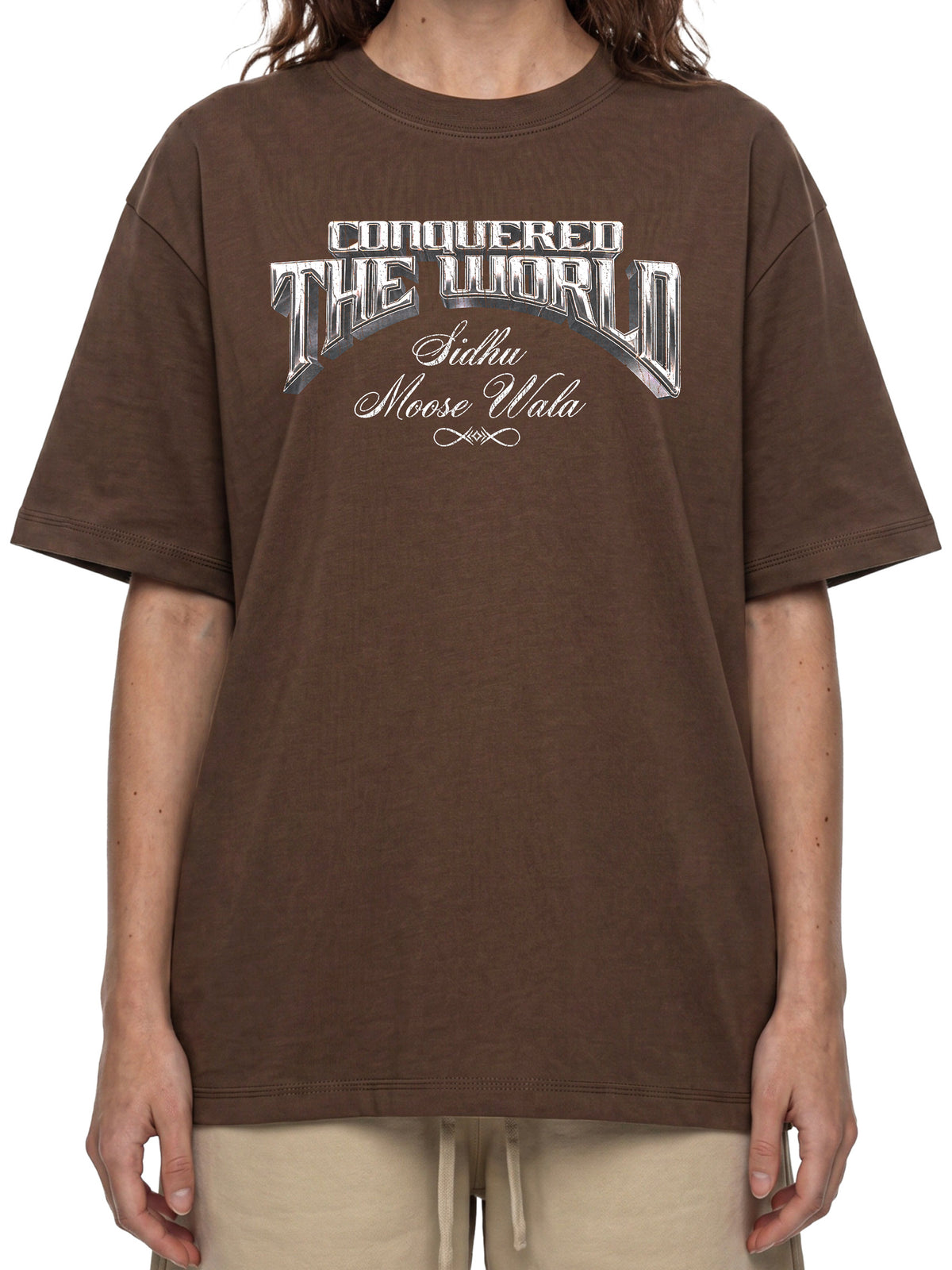 CONQUERED THE WORLD |  Essential Cotton T-Shirt | Sidhu Moose Wala