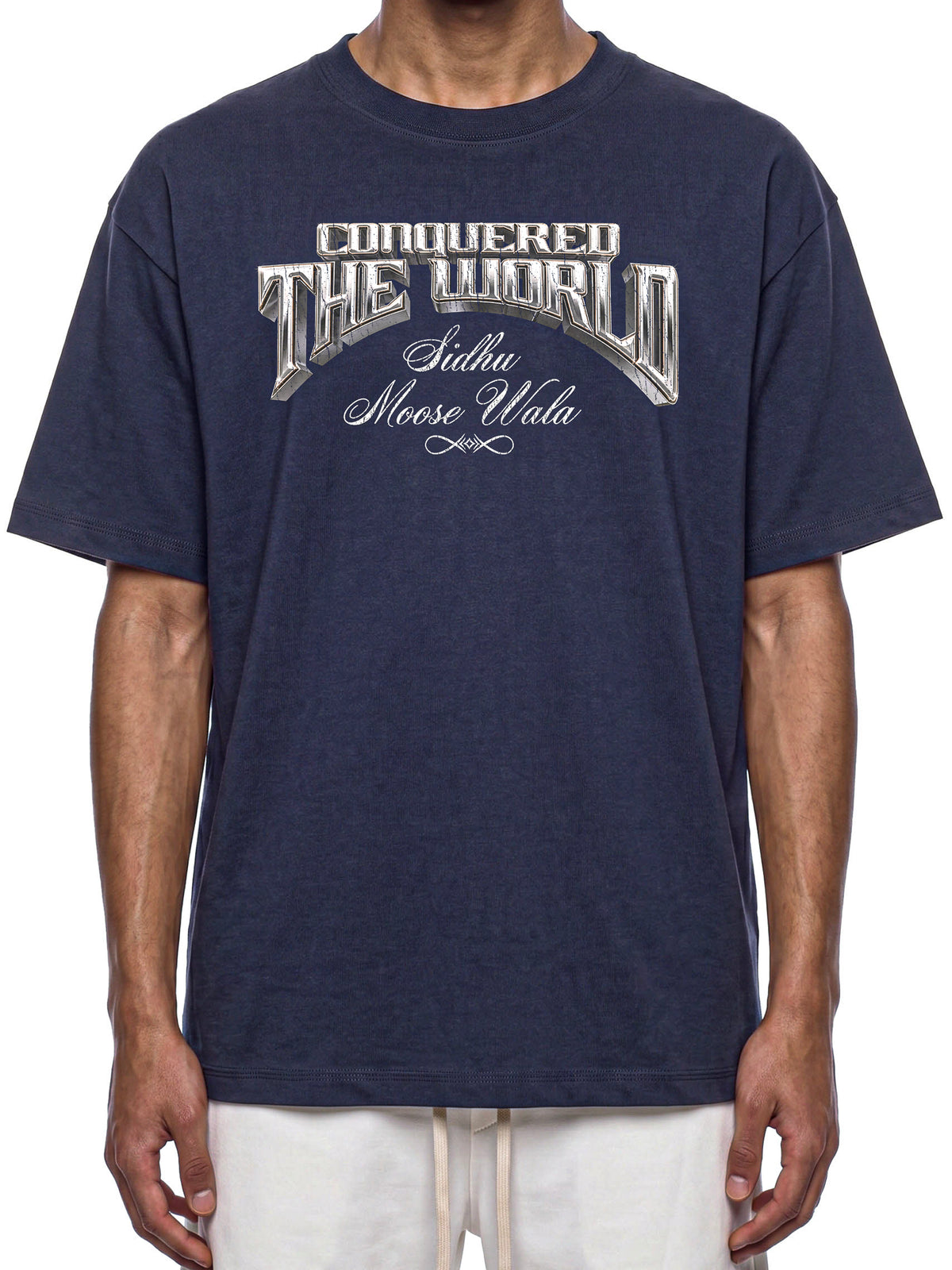 CONQUERED THE WORLD |  Essential Cotton T-Shirt | Sidhu Moose Wala