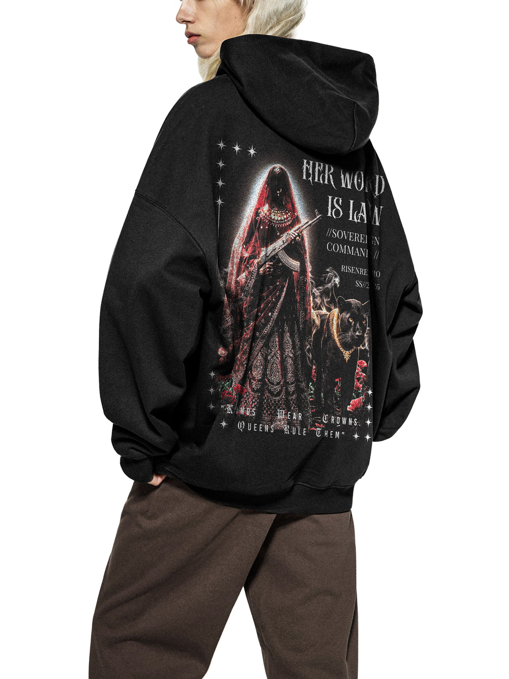 HER WORD IS LAW | Essential Heavyweight Hoodie | RISENRETRO