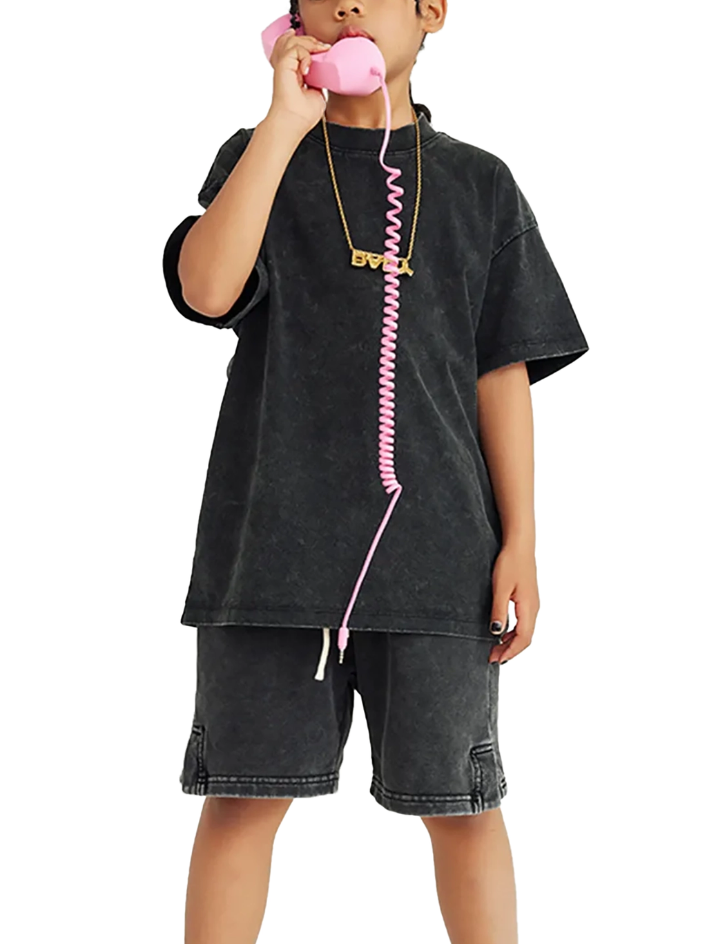 AUJLA SZN CSTM DSGNR Snow Washed Kids' T-Shirt
