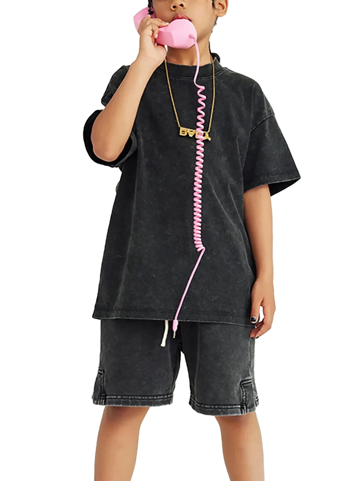AUJLA SZN CSTM DSGNR Snow Washed Kids' T-Shirt