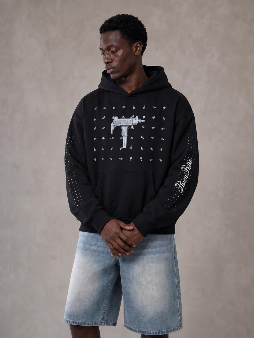 UZI ICEDOUT X DESIGNER X RisenRetro Essential Heavyweight Hoodie