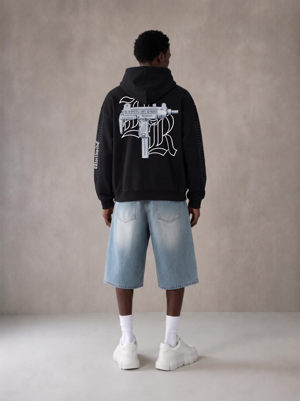 UZI ICEDOUT X DESIGNER X RisenRetro Essential Heavyweight Hoodie