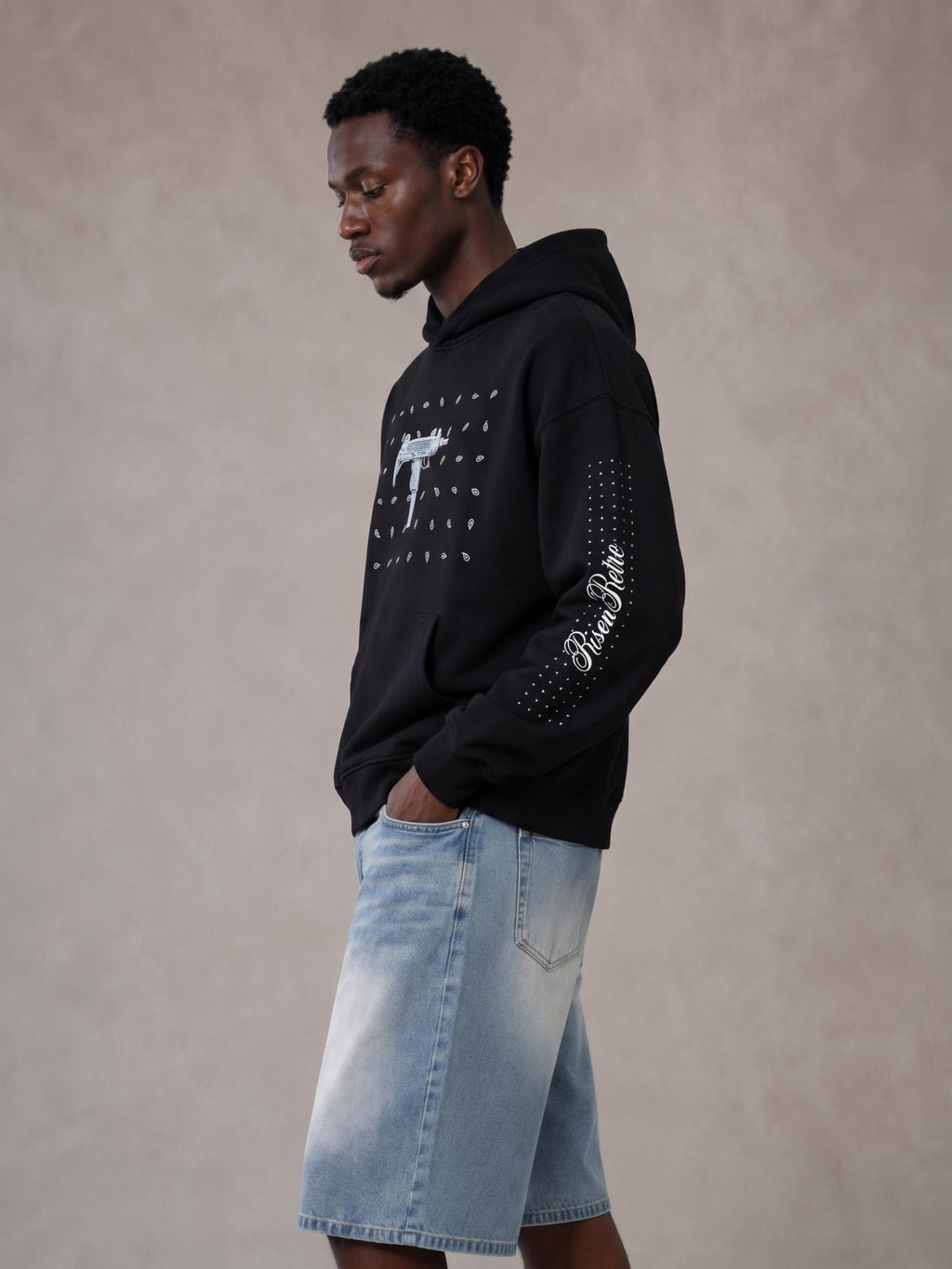 UZI ICEDOUT X DESIGNER X RisenRetro Essential Heavyweight Hoodie
