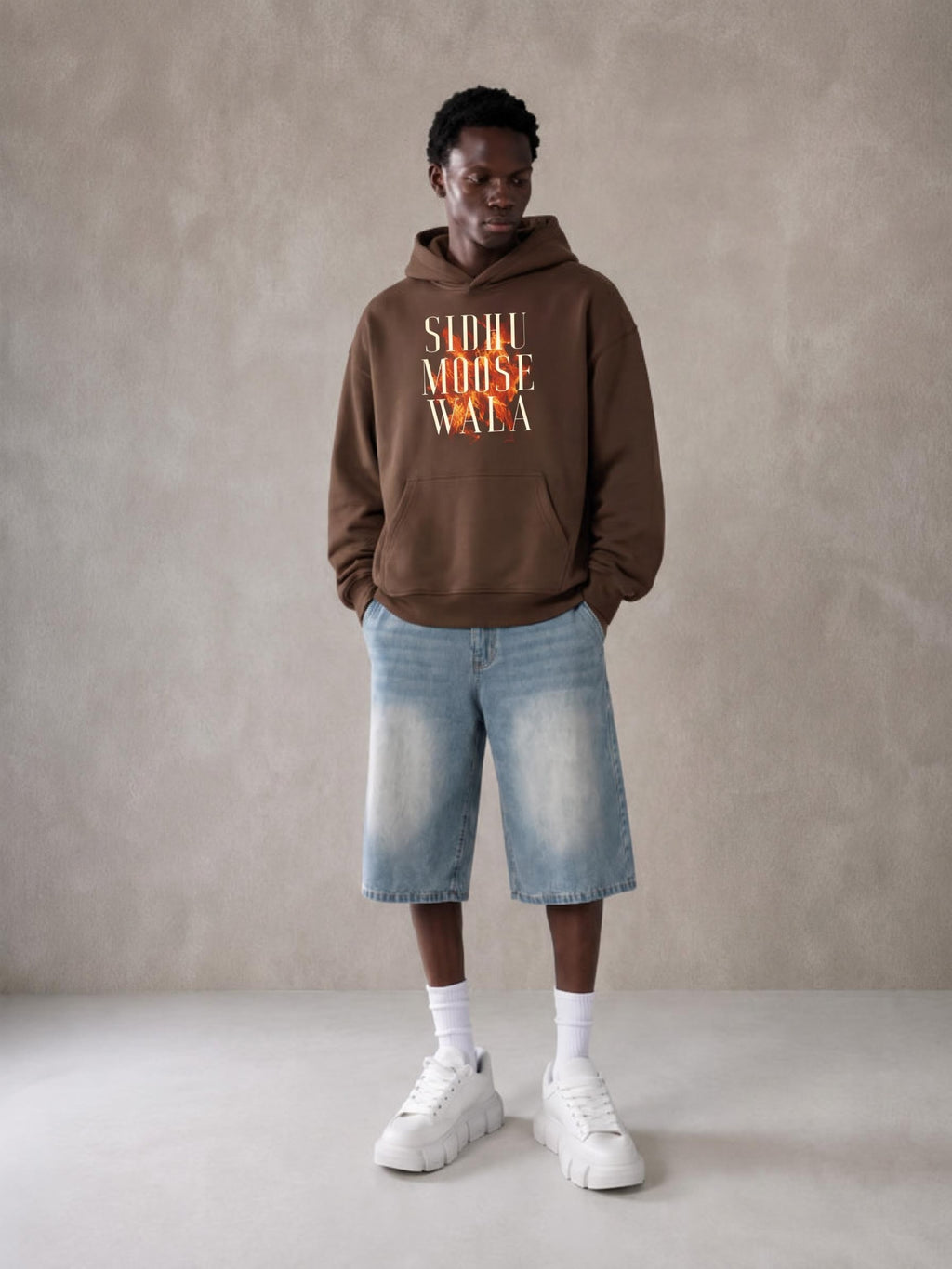 SIDHU MOOSE WALA X RISENRETRO Essential Heavyweight Hoodie