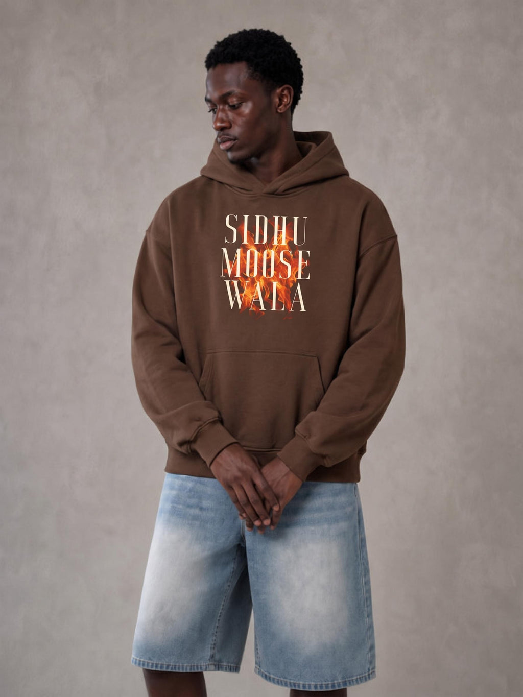 SIDHU MOOSE WALA X RISENRETRO Essential Heavyweight Hoodie
