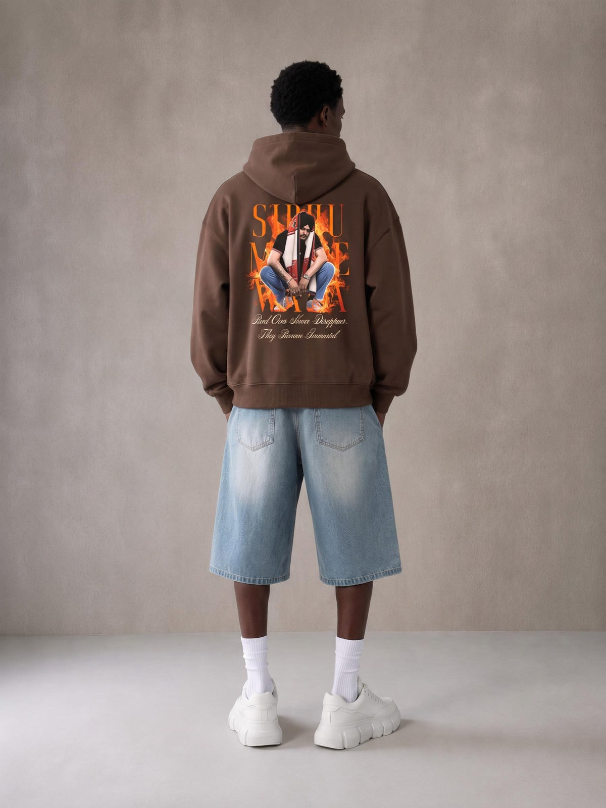 SIDHU MOOSE WALA X RISENRETRO Essential Heavyweight Hoodie