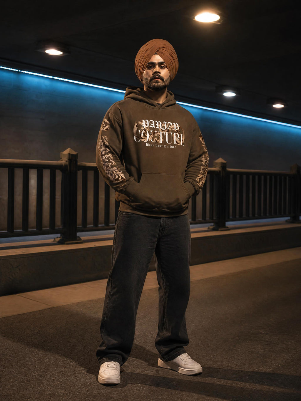 Panjab Couture X RisenRetro Oversize Fleeced Hoodie