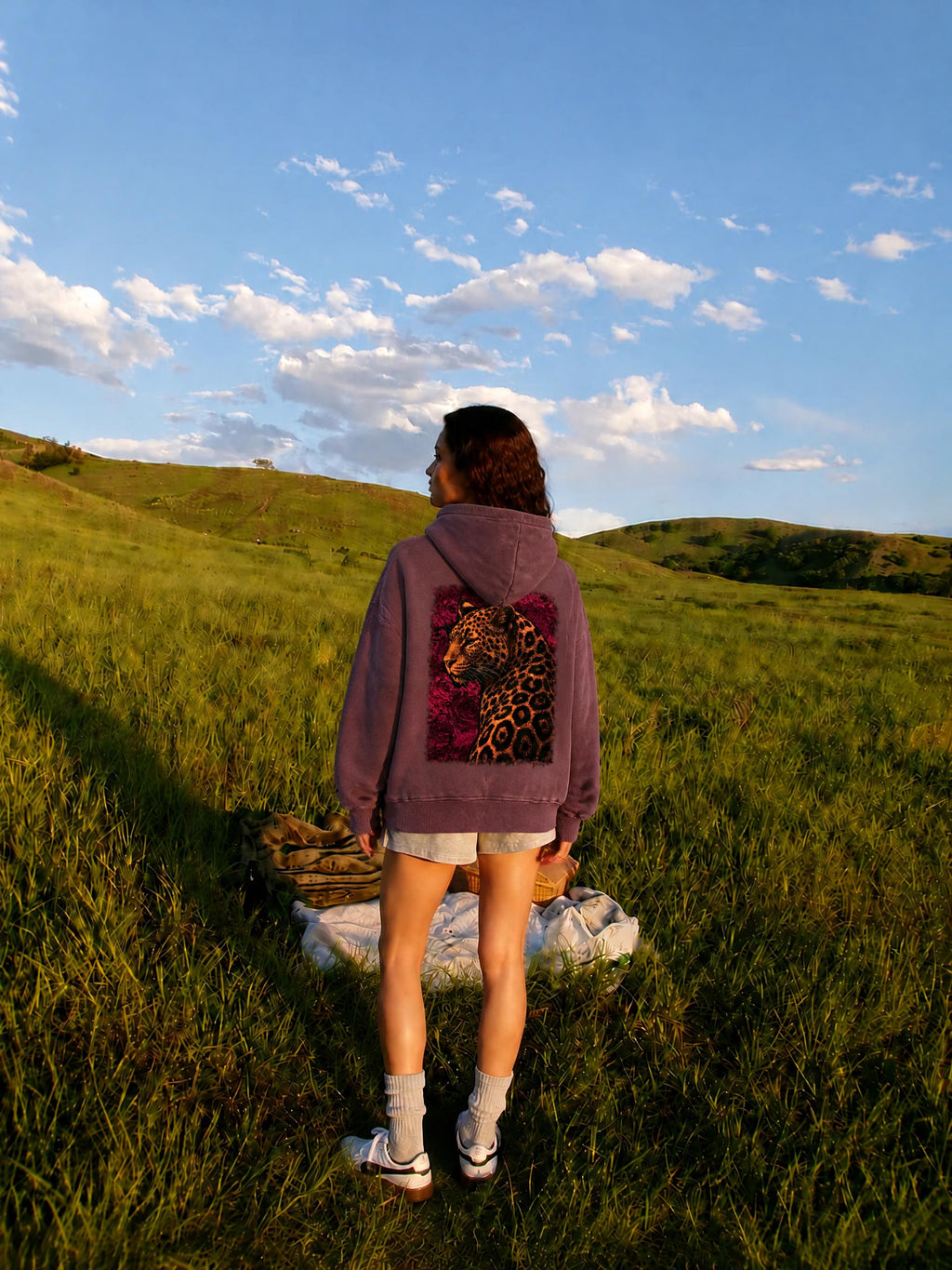 Savage Bloom X RisenRetro Unisex Snow Wash Fleece Oversize Hoodie