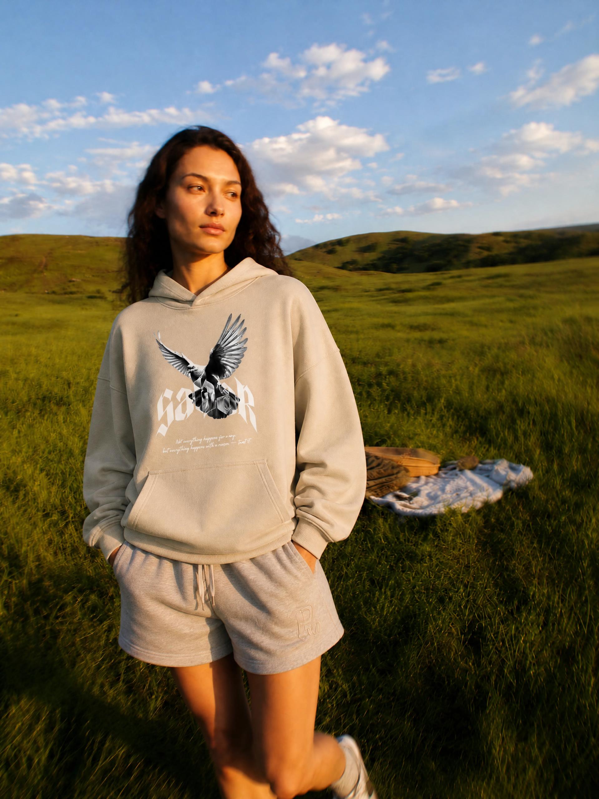 Sabar X Risen Retro Essential Heavyweight Hoodie