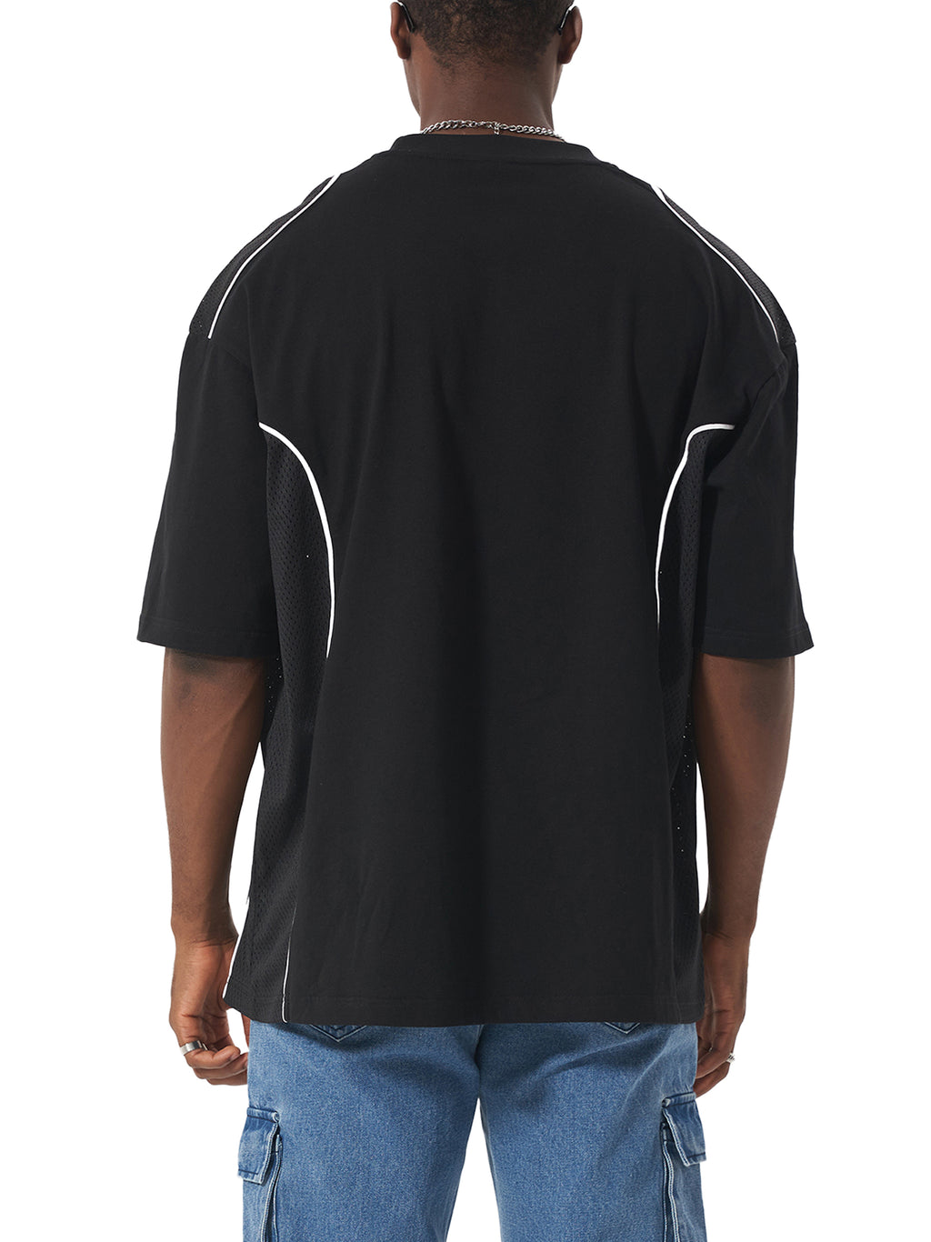 PANJAB LEGACY x RISEN RETRO  Contrast Piped Panel T-Shirt