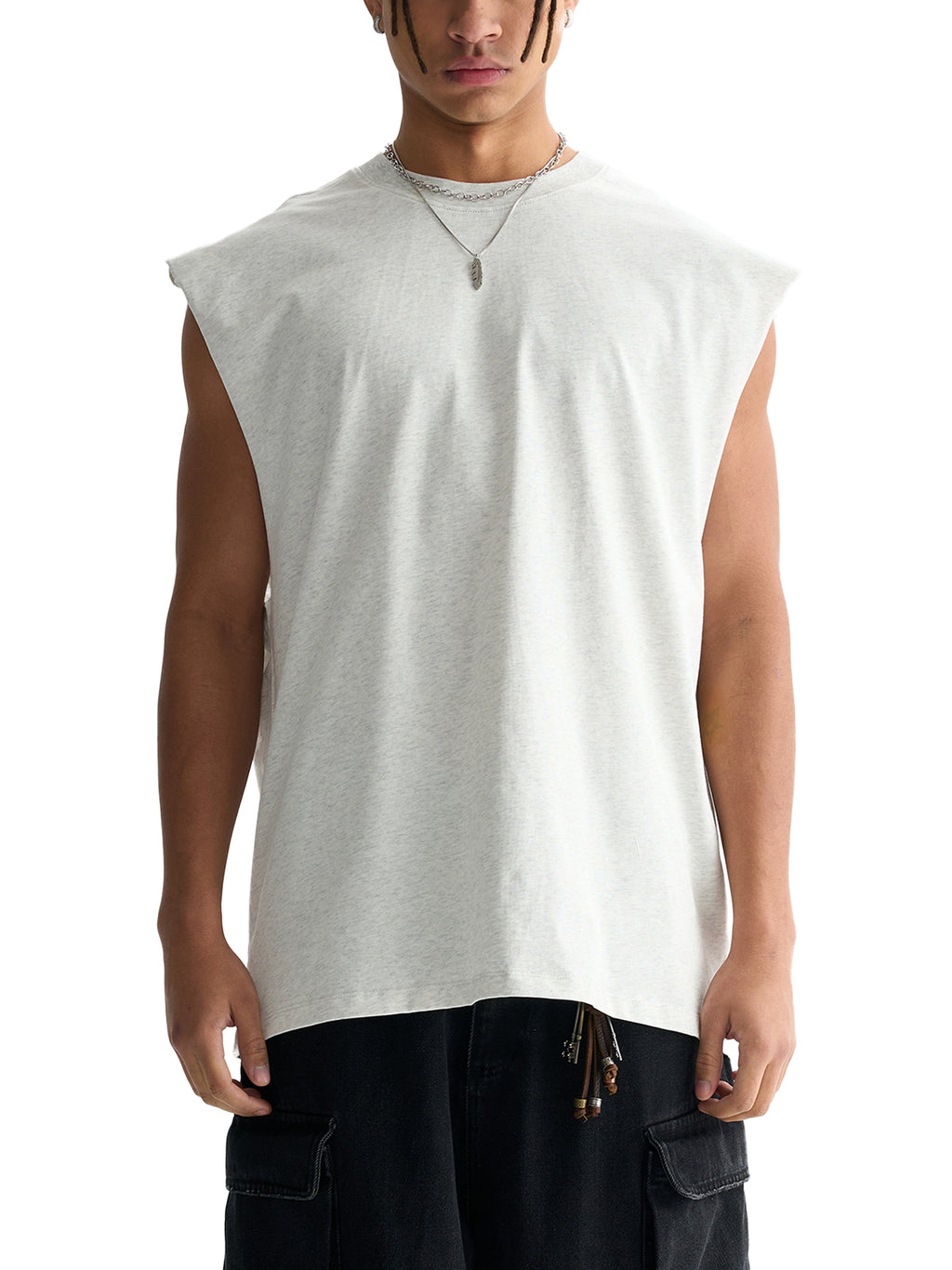 CUSTOM ORDER X RisenRetro Raw Edge Cotton Tank Top