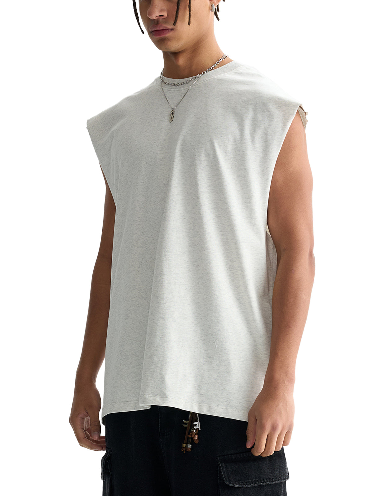CUSTOM ORDER X RisenRetro Raw Edge Cotton Tank Top