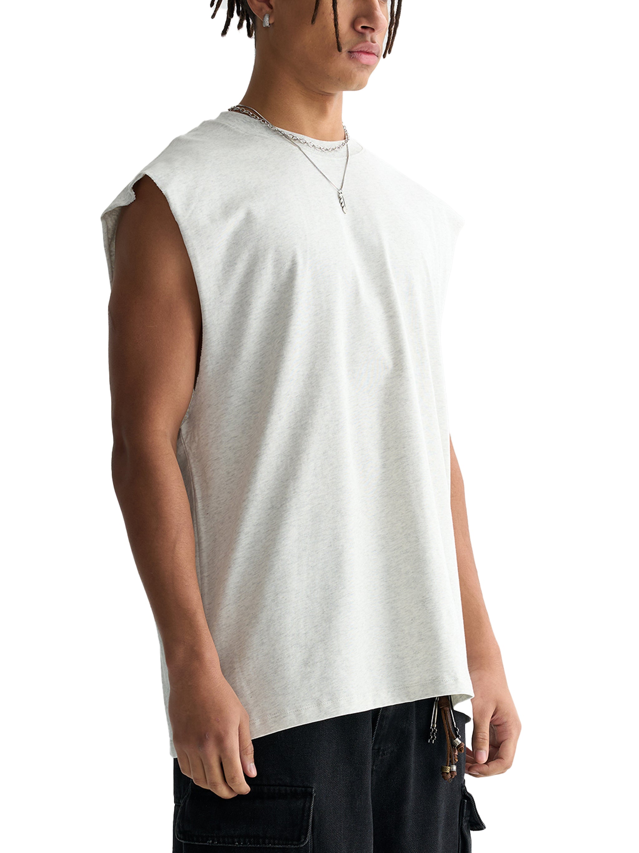 CUSTOM ORDER X RisenRetro Raw Edge Cotton Tank Top
