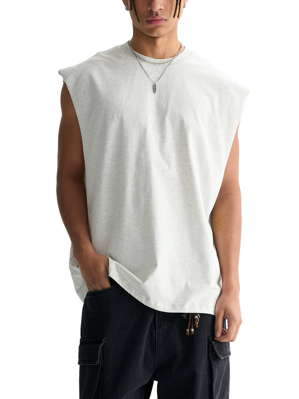 CUSTOM ORDER X RisenRetro Raw Edge Cotton Tank Top