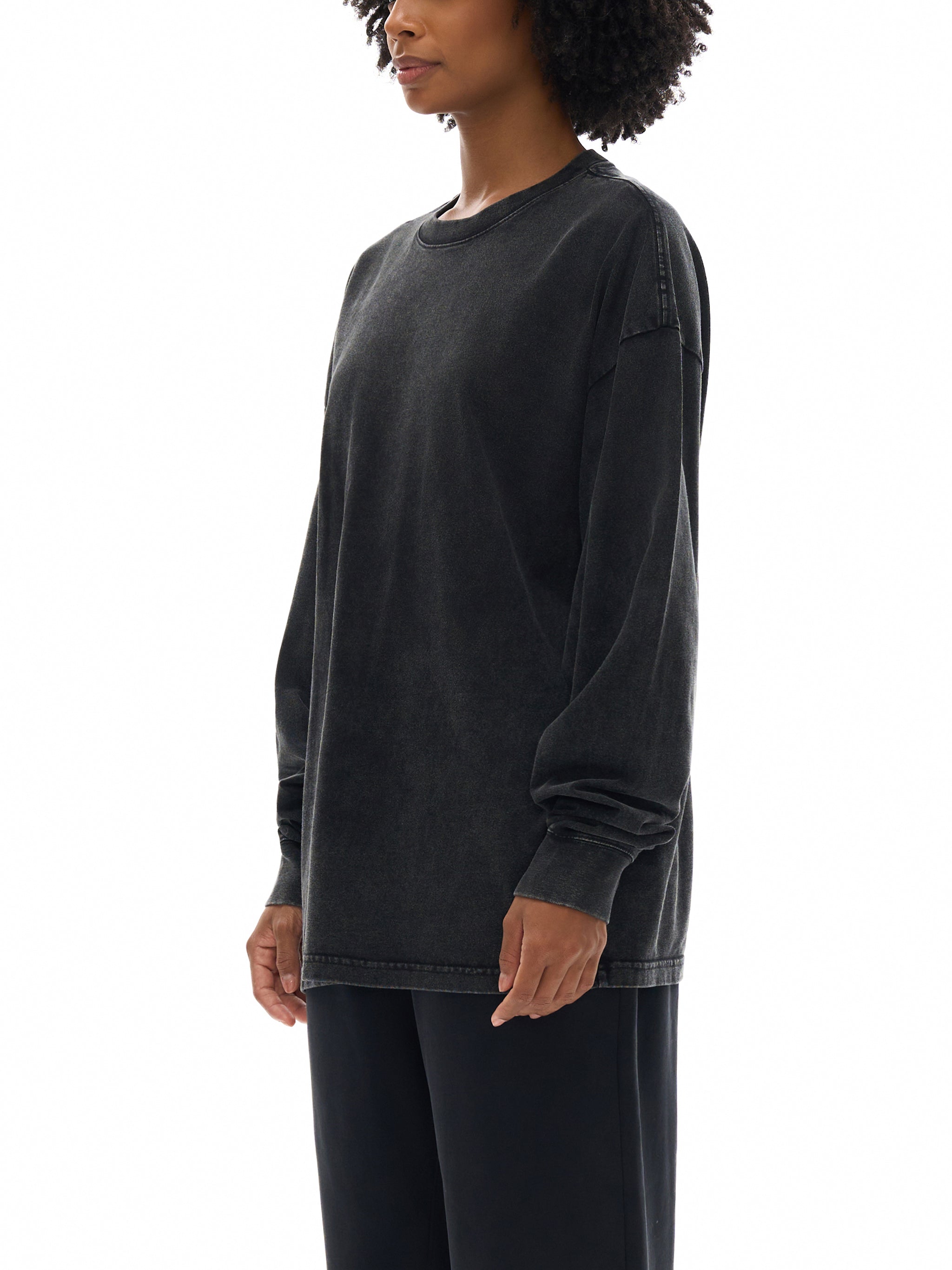 Don't Sleep on your Dreams X RisenRetro Acid Wash Oversize Long Sleeve T-Shirt