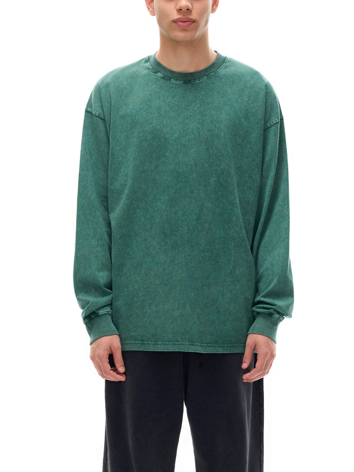 CONQUERED THE WORLD | Acid Wash Oversize Long Sleeve T-Shirt | Sidhu Moose Wala