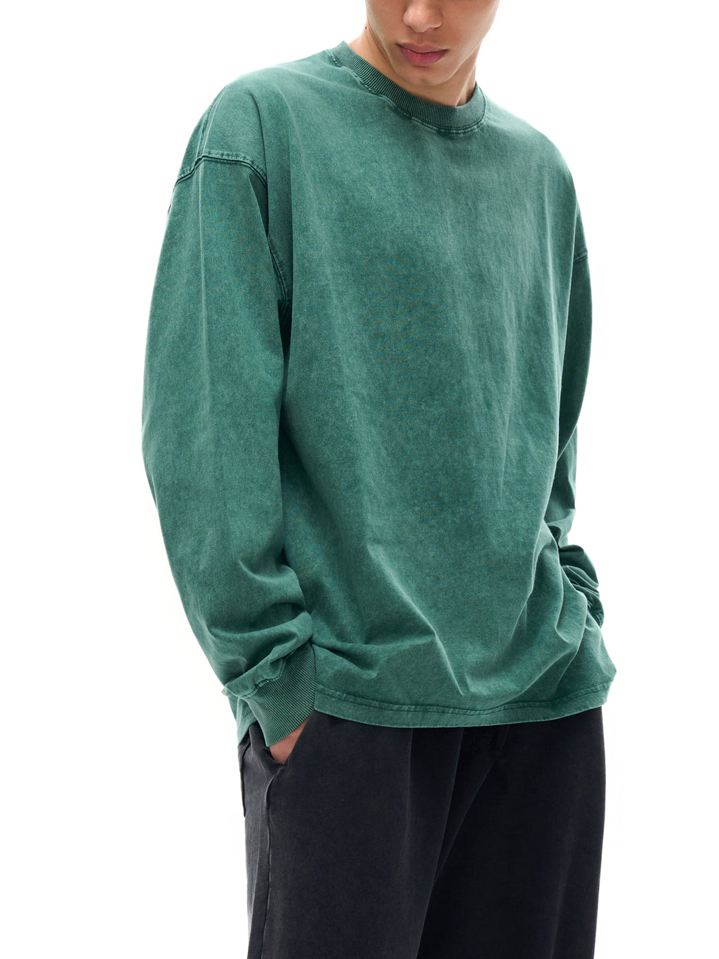 CONQUERED THE WORLD | Acid Wash Oversize Long Sleeve T-Shirt | Sidhu Moose Wala