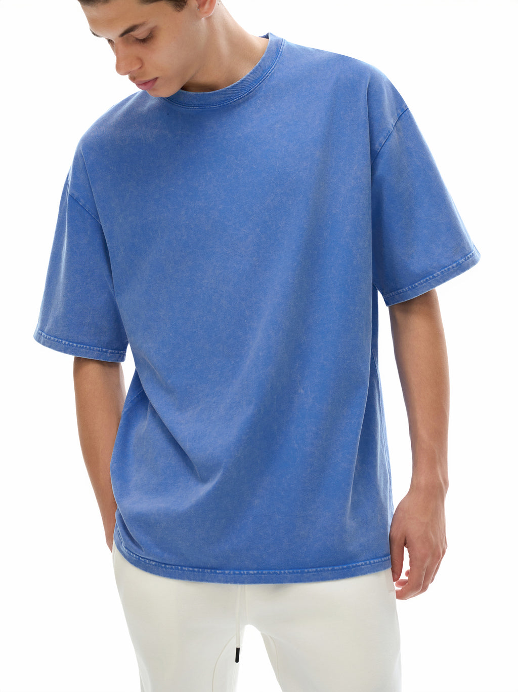 THE LAST RIDE X Risen Retro Snow Washed Oversized Cotton T-Shirt
